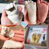 imageLuna Bean Baby Footprint Hand Casting Kit  Baby Monthly Milestone Casting Kit  New Mom Gifts2 Castings Kit