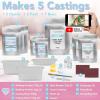 imageLuna Bean Baby Footprint Hand Casting Kit  Baby Monthly Milestone Casting Kit  New Mom Gifts5 Castings Kit
