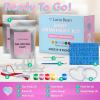 imageLuna Bean Baby Hand ampamp Footprint Kit  New Mom Gifts Keepsake Ornament Registry Gifts for Parents Newborn Babies Shower Casting Clay Molding Boy ampamp Girl Plaster Print Making Set