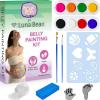 imageLuna Bean Pregnancy Belly Painting Kit  Made with Vegan Paraben Free Safe and NonToxic Body Paint  Gift for Baby Shower Expecting Mom to Be Gifts