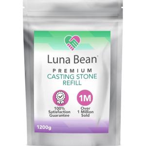 imageLuna Bean Casting Stone Molding Powder Refill for Hand Casting Kit ampamp MultiUse Projects 27 lb 1200g Non Toxic  Cast for DIY Projects Crafts Sculpture ampamp Home Decor