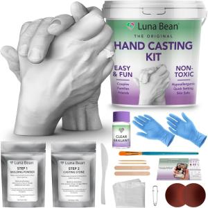imageLuna Bean Hand Casting Kit  Hand Mold Kit for Couples Bridal Shower Wedding Gifts Boyfriend Girlfriend Anniversary Crafts  Gifts for Her Him Mom Dad Mother Father Husband WifeCouples Large