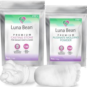 imageLuna Bean Baby Alginate Molding Powder Replacement  Refill for Baby Hand ampamp Feet Casting Kit  Step 1 ampamp 2  Gifts ampamp Family Activities  CreateaMold
