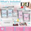 imageLuna Bean Baby Footprint ampamp Hand Casting Kit 4 Pack Newborn Keepsake Foot Hand Mold Kit  Baby Shower New Mom Gifts2 Castings Kit