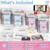 imageLuna Bean Baby Footprint ampamp Hand Casting Kit 4 Pack Newborn Keepsake Foot Hand Mold Kit  Baby Shower New Mom Gifts4 Castings Kit